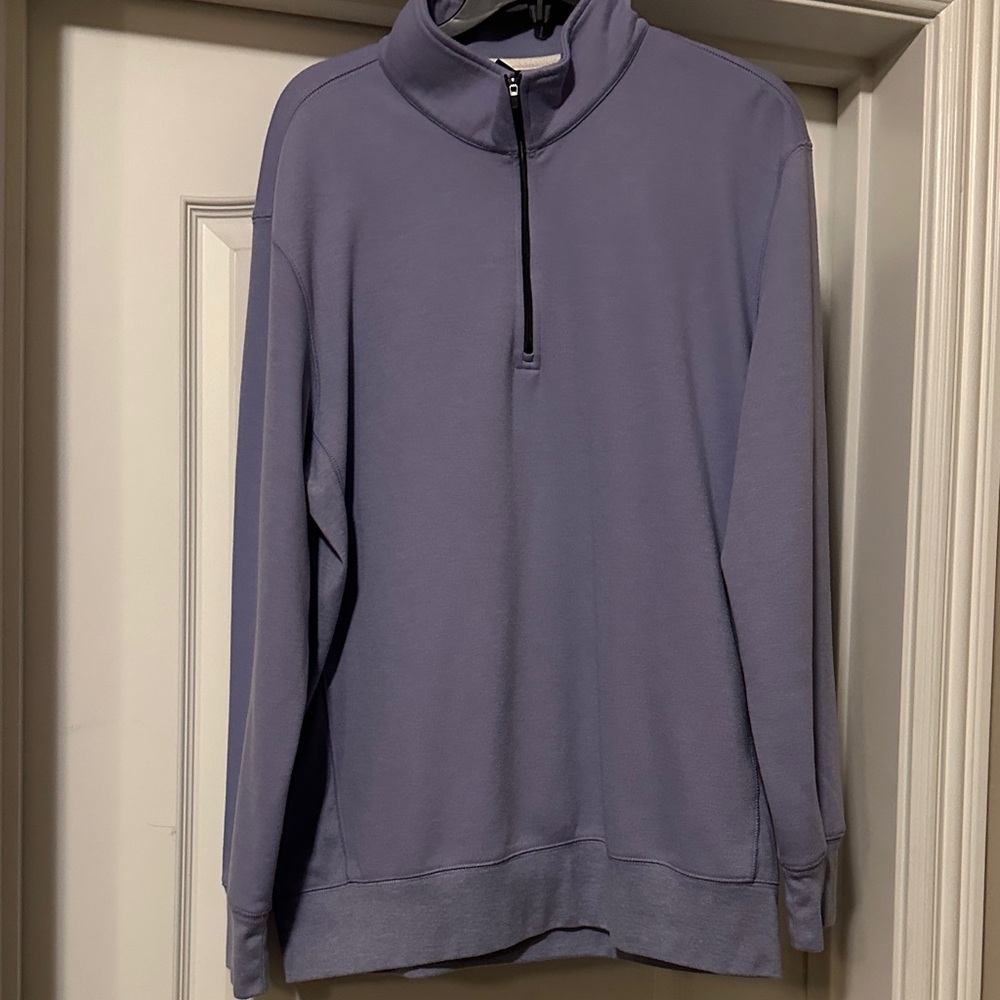 Men's Lavender Zip-Up Sweater
